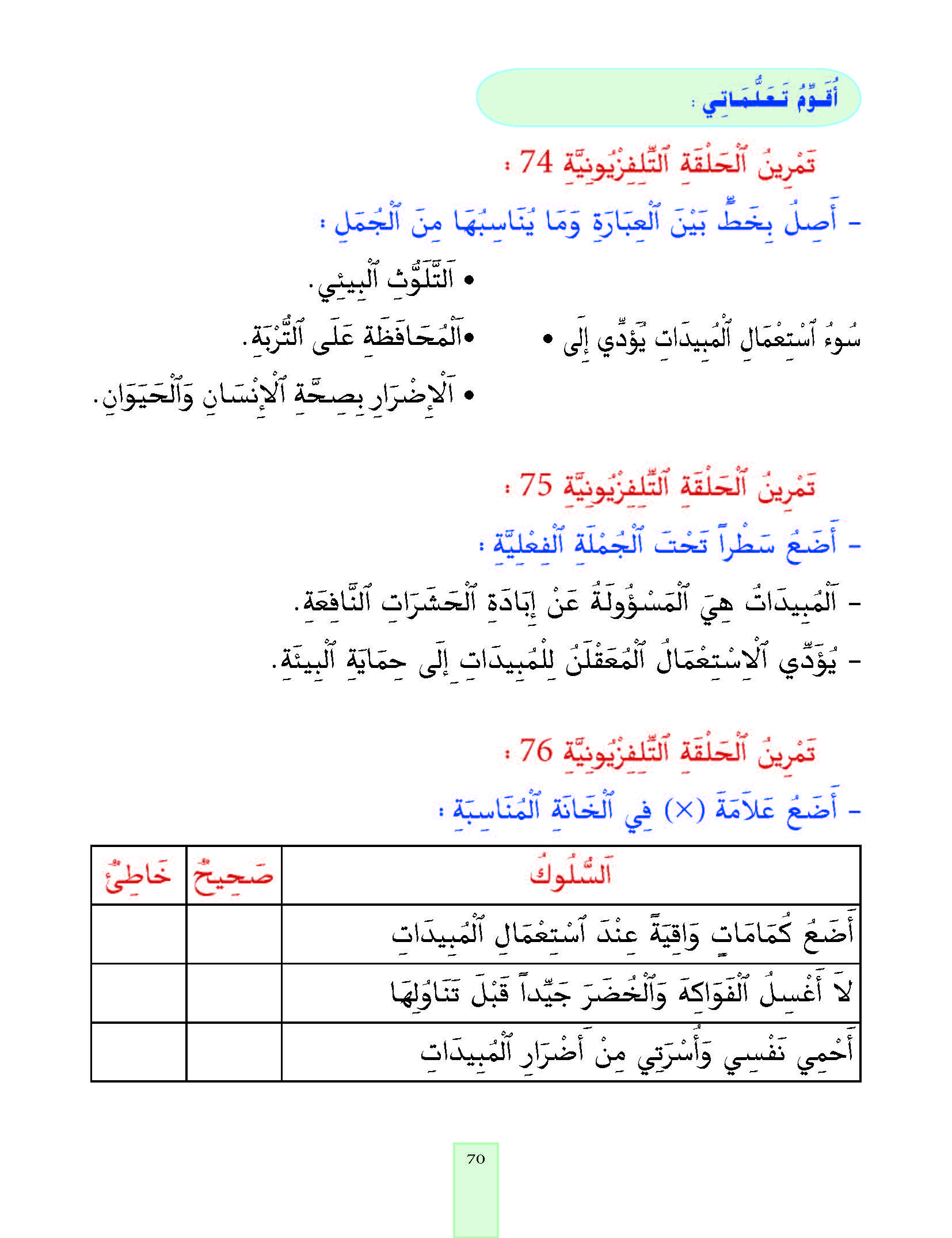 الدرس الخامس والسبعون، المستوى الأول المرحلة الثانية من برنامج محو الأمية بواسطة التلفاز والأنترنيت. الدرس الخامس والسبعون، المستوى الأول المرحلة الثانية من برنامج محو الأمية بواسطة التلفاز والأنترنيت.